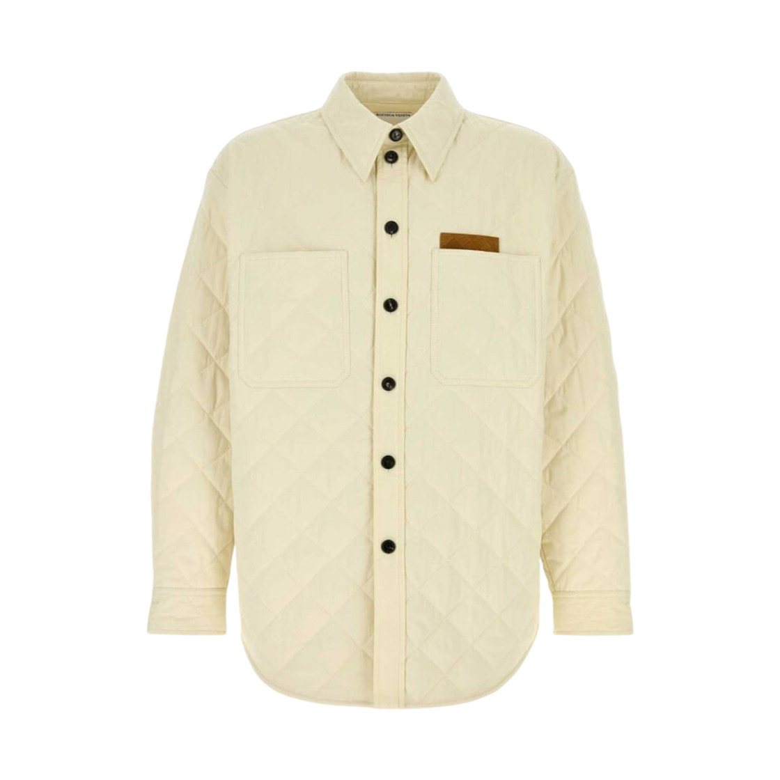 보테가 베네타 퀄팅 코튼 오버셔츠 씨 솔트(Bottega Veneta Quilting Cotton Overshirt Sea Salt)