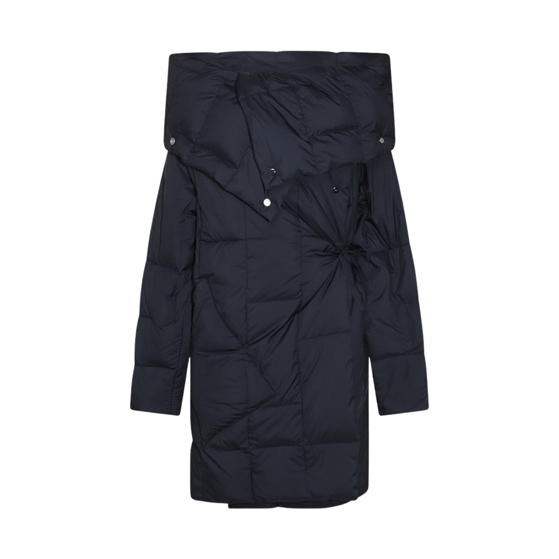 (W) 에드 롱 다운 자켓 다크 블루((W) Add Long Down Jacket Dark Blue)