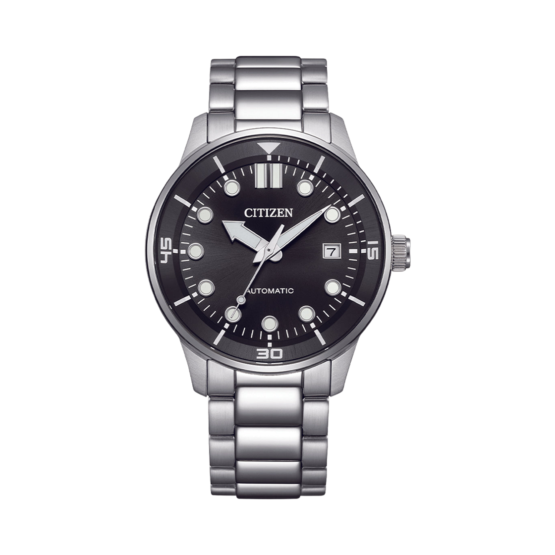 시티즌 메카니컬 오토매틱 40mm 스테인리스 스틸 실버 블랙(Citizen Mechanical Automatic 40mm Stainless Steel Silver Black)