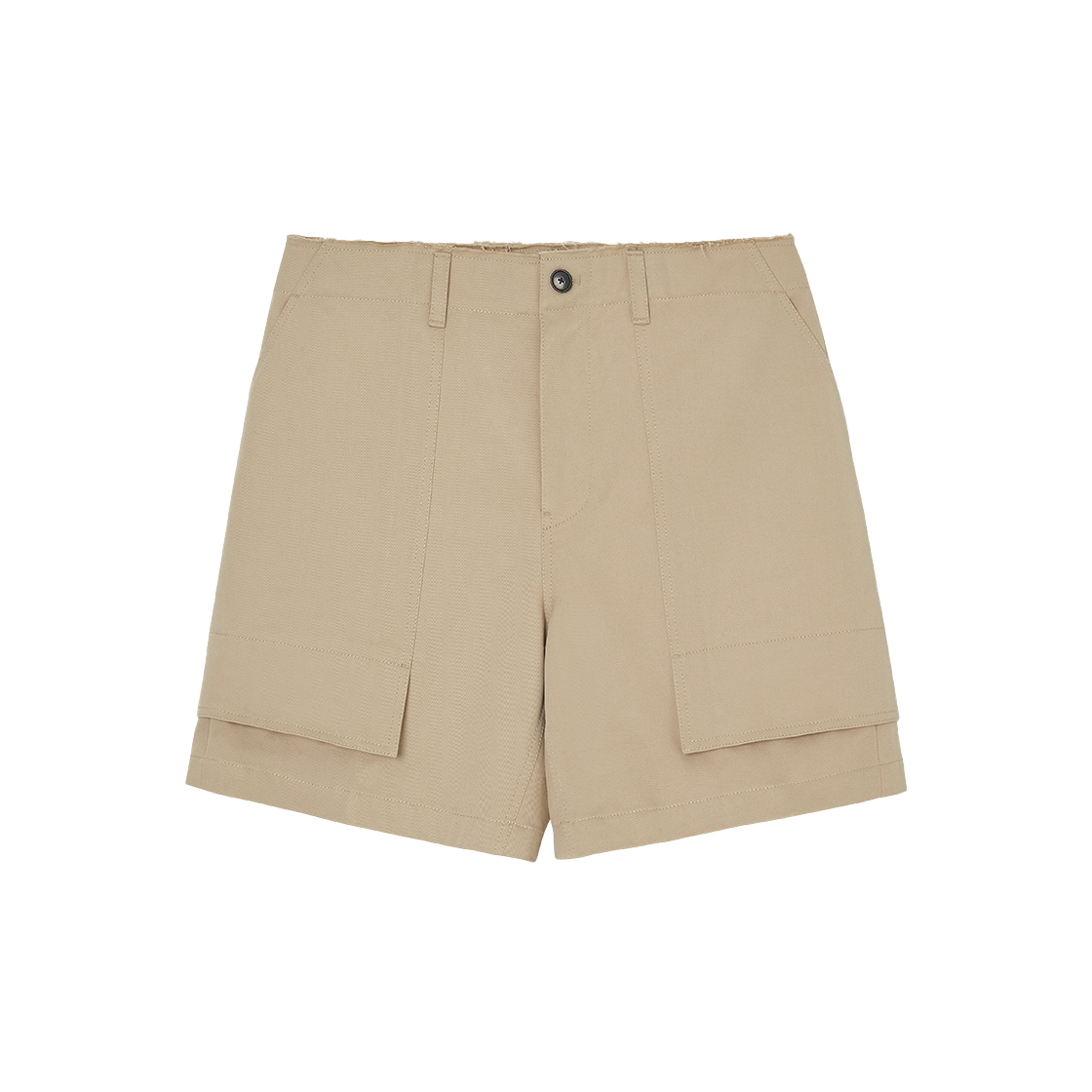 노이스 플랩 포켓 워크 쇼츠 베이지