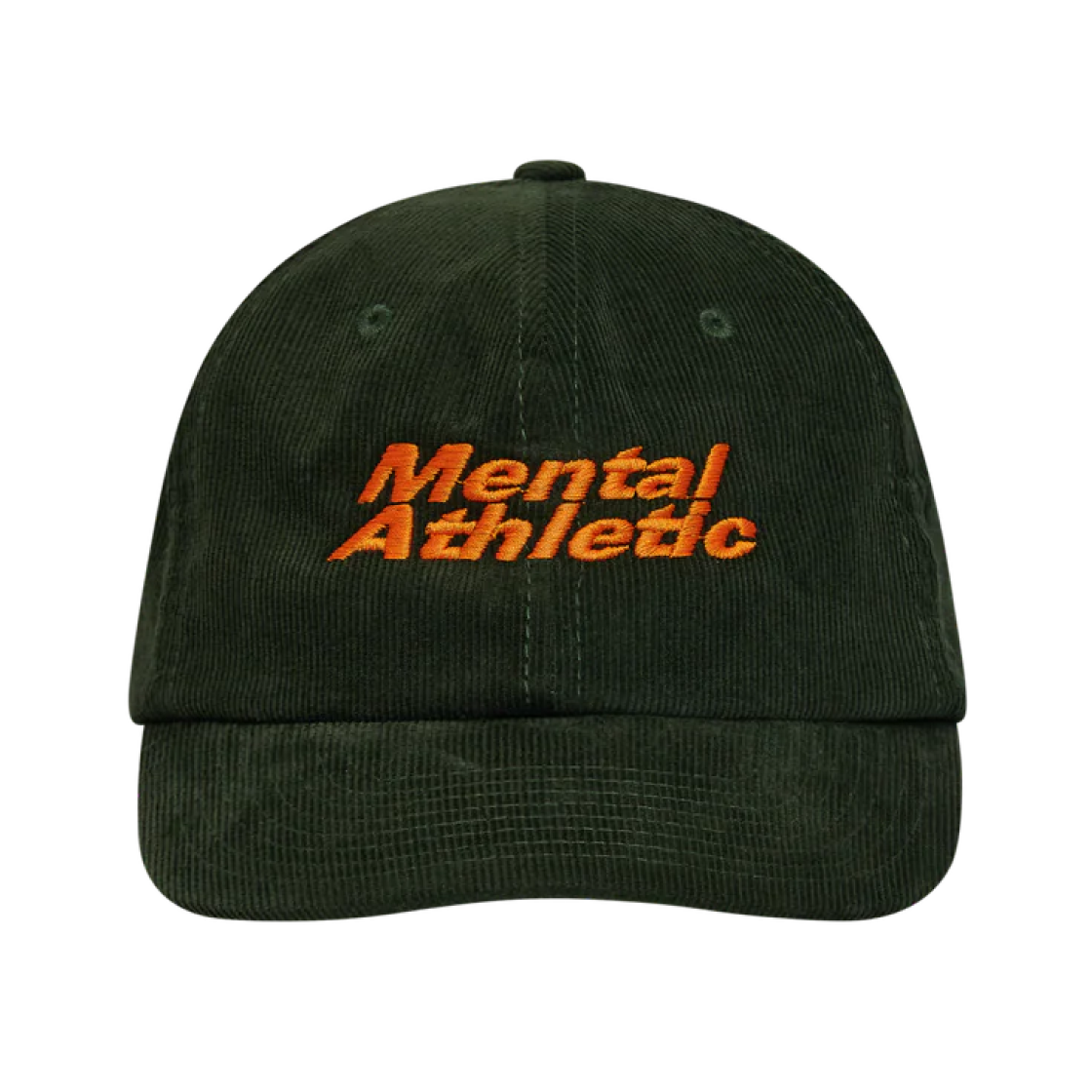 - Mental Athletic Corduroy Cap Green Orange