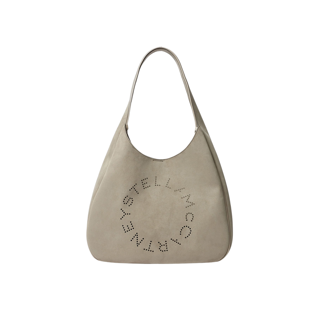 7B0102WP05902942 Stella McCartney Logo Slouchy Large Hobo Bag Khaki