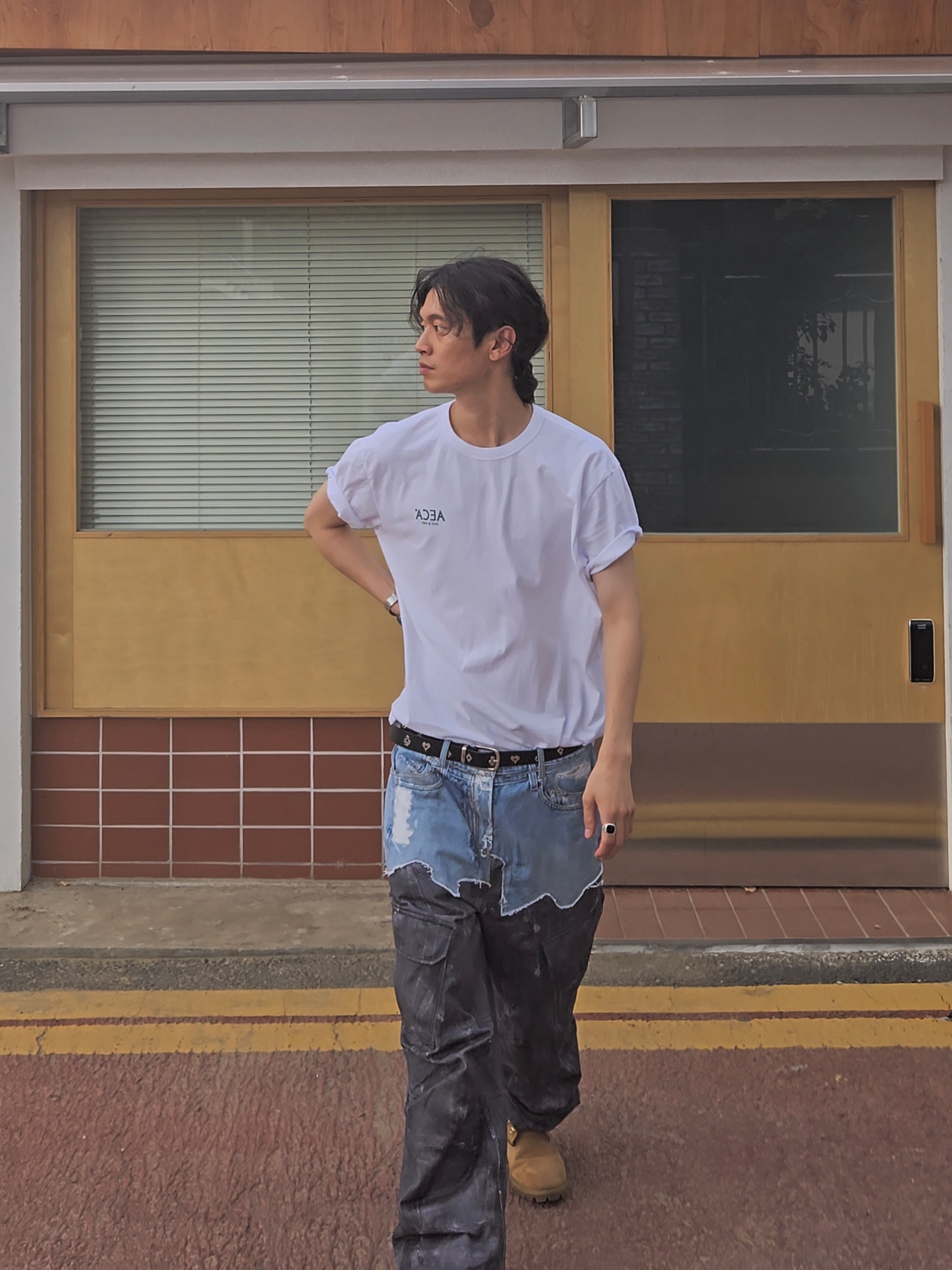 Timberland Premium 6 inch Waterproof Boot Wheat Nubuck - Wide, Stussy Royal Suit Dress Belt Black 착용 스타일 - 1