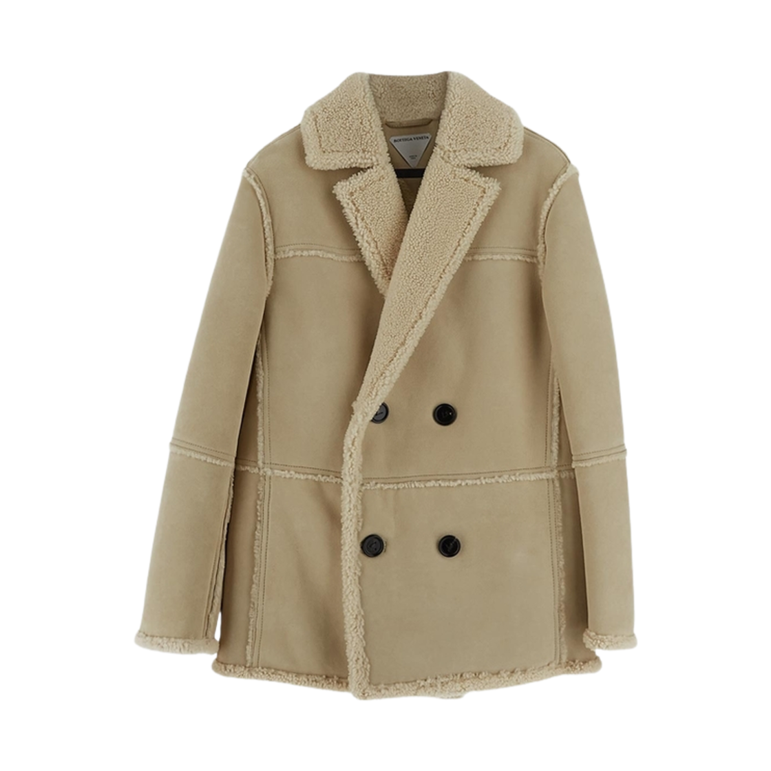 (W) 보테가 베네타 메리노 시어링 블루종 베이지((W) Bottega Veneta Merino Shearling Blouson Beige)