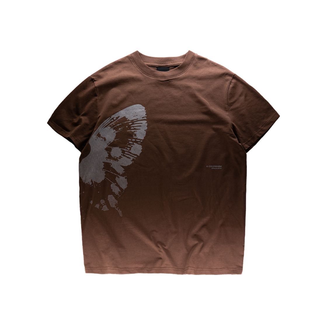 콜드웜 닷 그래픽 티셔츠 브라운