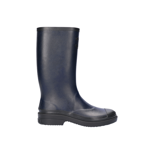 ITDCQMFWHPJ5 Chanel Rain Boots Dark Navy