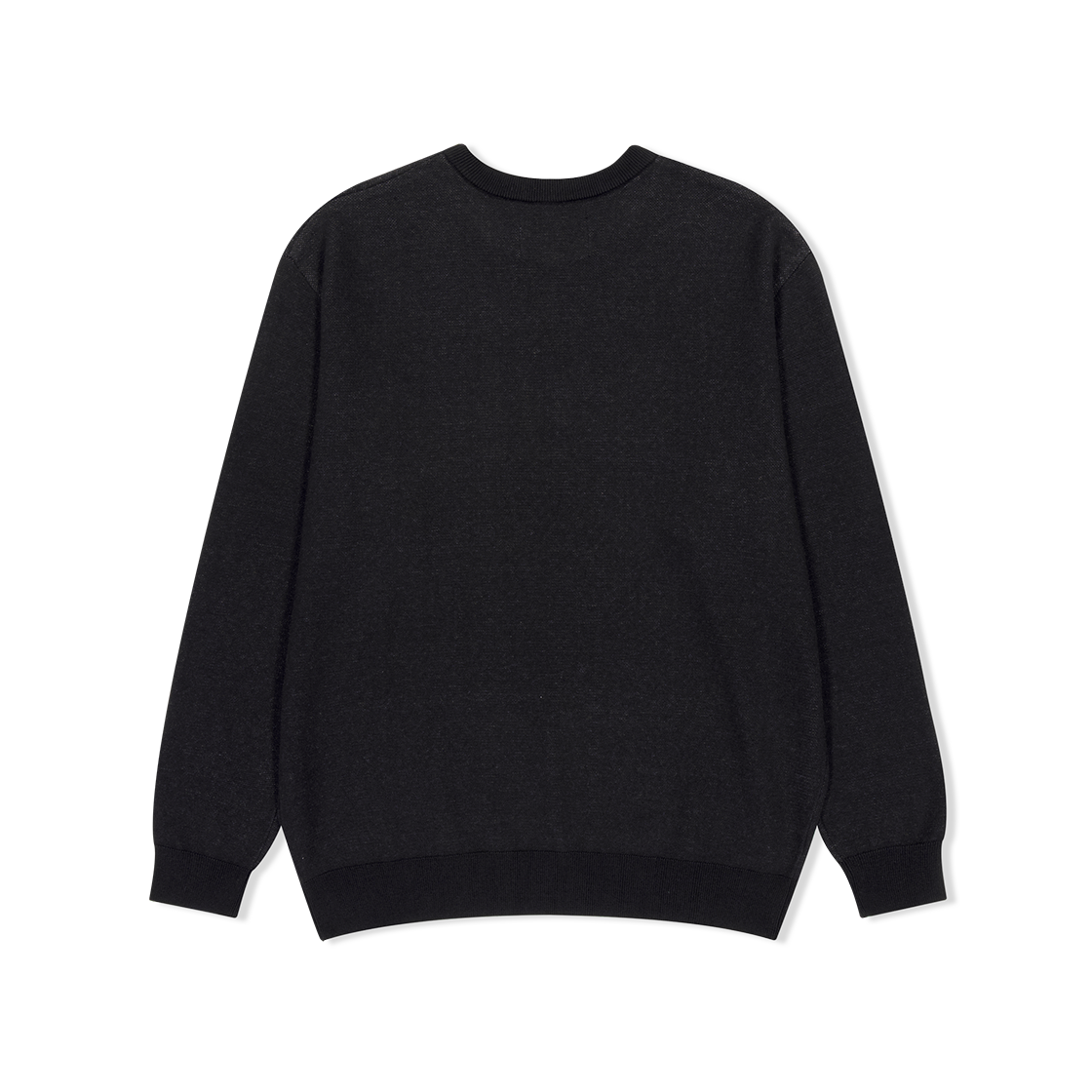 예스아이씨 스네일 로고 롱슬리브 니트 풀오버 블랙(YESEYESEE Snail Logo Long Sleeve Knit Pullover Black) - 2