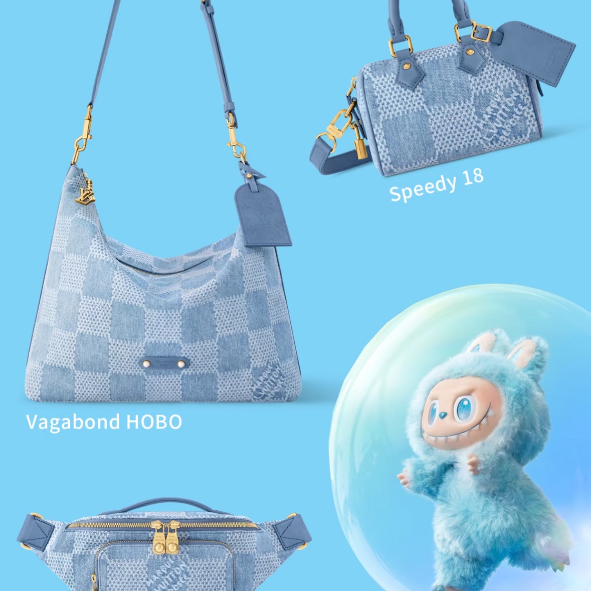 Pop Mart Labubu The Monsters Highlight Series Hope Keyring (Opened Case) 착용 스타일