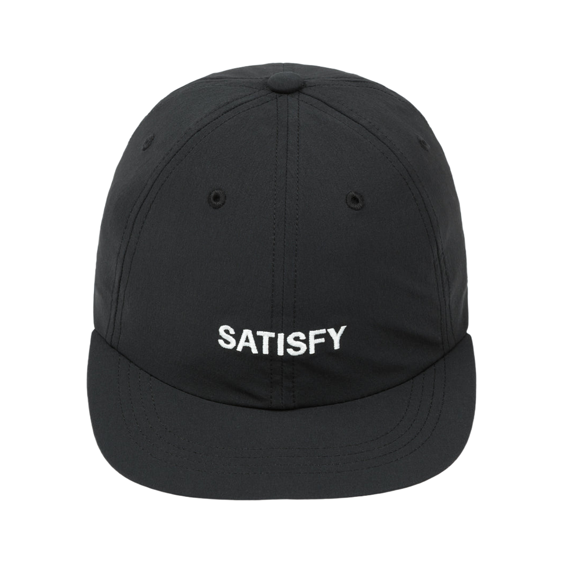 새티스파이 피스쉘 러닝 캡 블랙(Satisfy Peaceshell Running Cap Black)