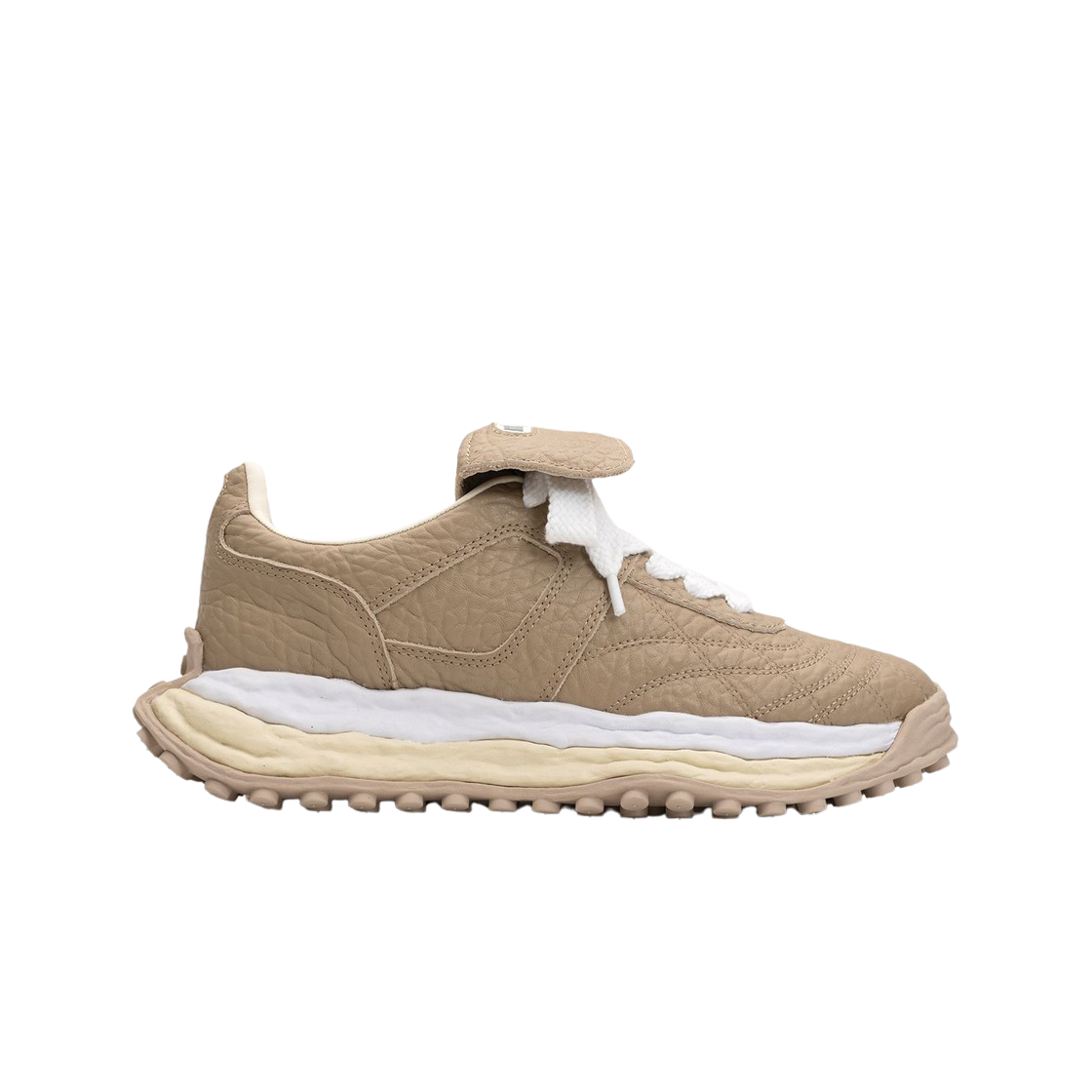 메종 미하라 야스히로 스캇 OG 솔 몬스터 레더 캔버스 로우탑 스니커즈 베이지(Maison Mihara Yasuhiro Scott OG Sole Monster Leather Canvas Low-top Sneakers Beige) - 1