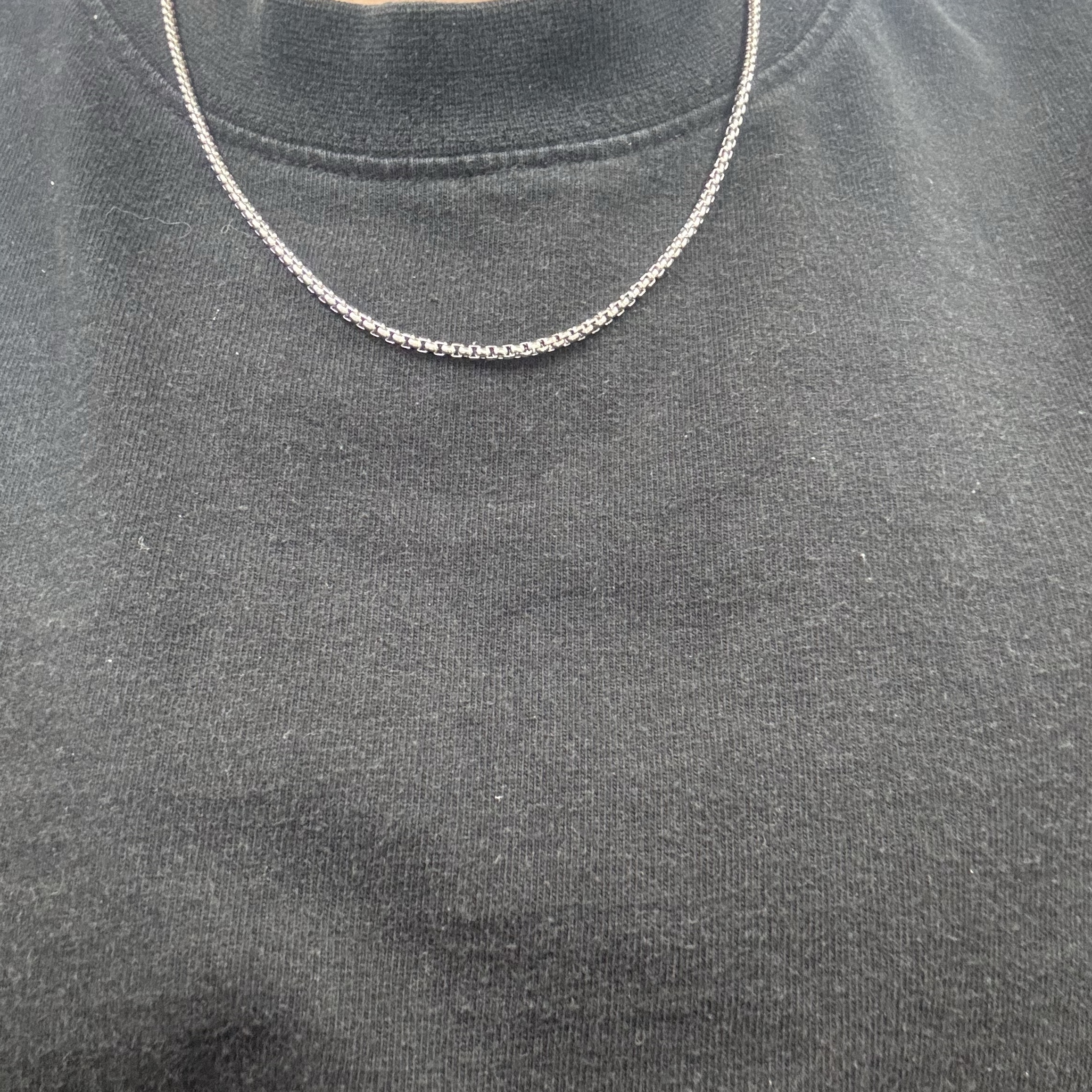 [KREAM 단독] Riomeu Snake Chain Necklace 2.5mm 착용 스타일