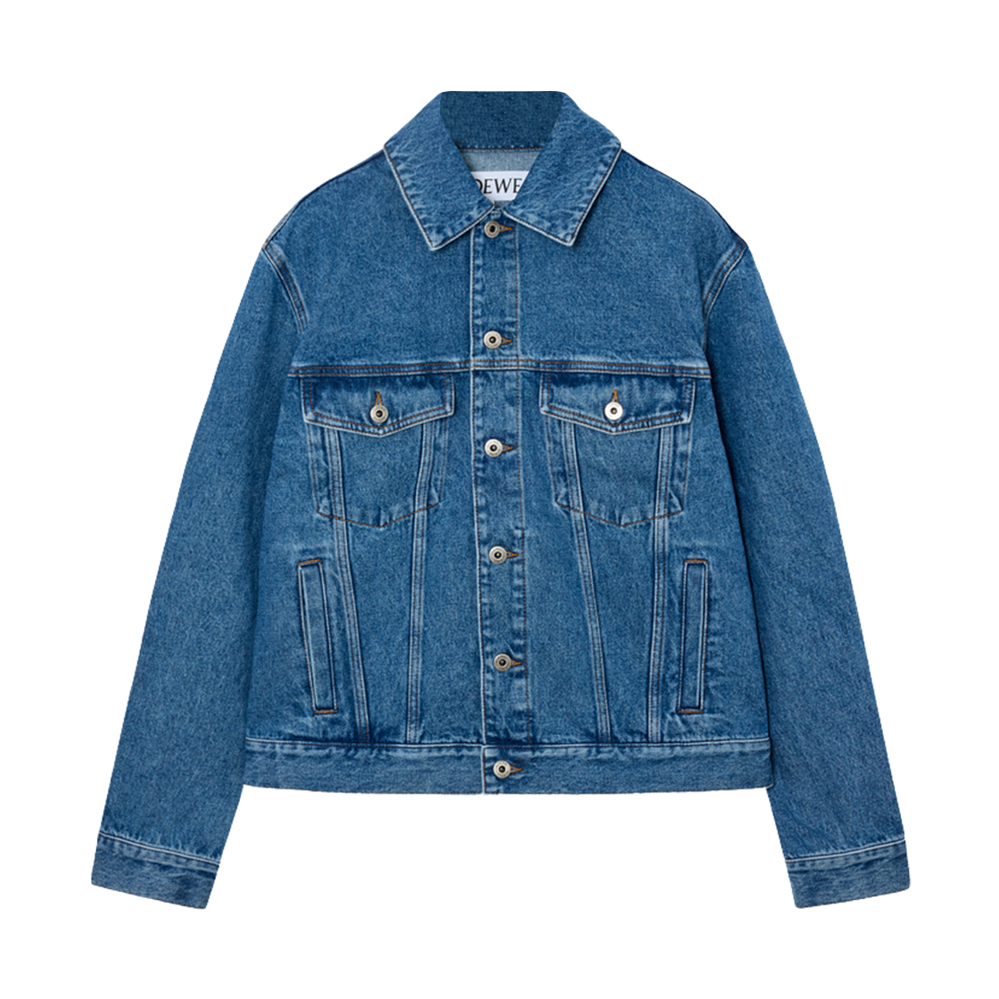 H526Y50W41-5475 Loewe Anagram Denim Jacket Jeans Blue