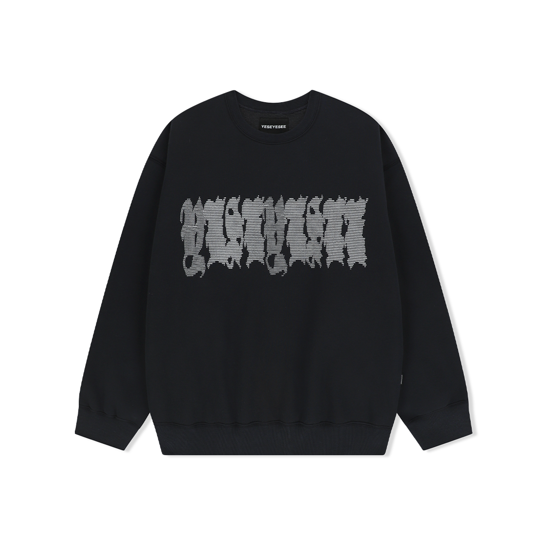YS251TSWCW02CHA YESEYESEE Y.E.S Typo Sweatshirt Charcoal