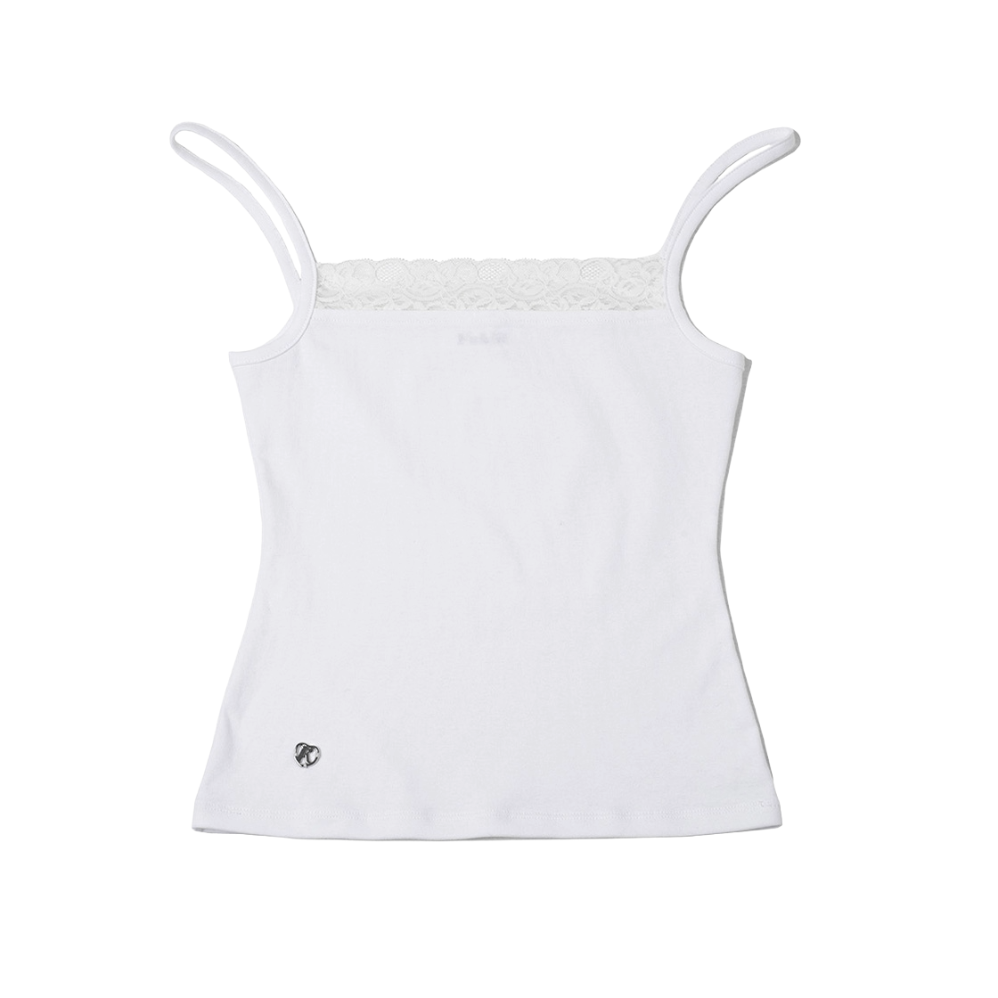 페이키 핏팅 레이스 베이직 슬리브리스 화이트(Fakiii Fitting Lace Basic Sleeveless White)