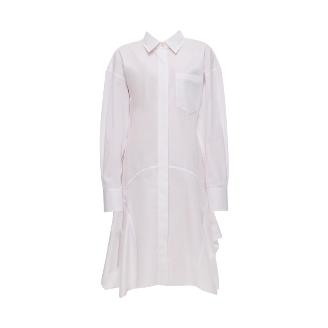 (W) 스텔라 맥카트니 코튼 셔츠 드레스 화이트((W) Stella McCartney Cotton Shirt Dress White)