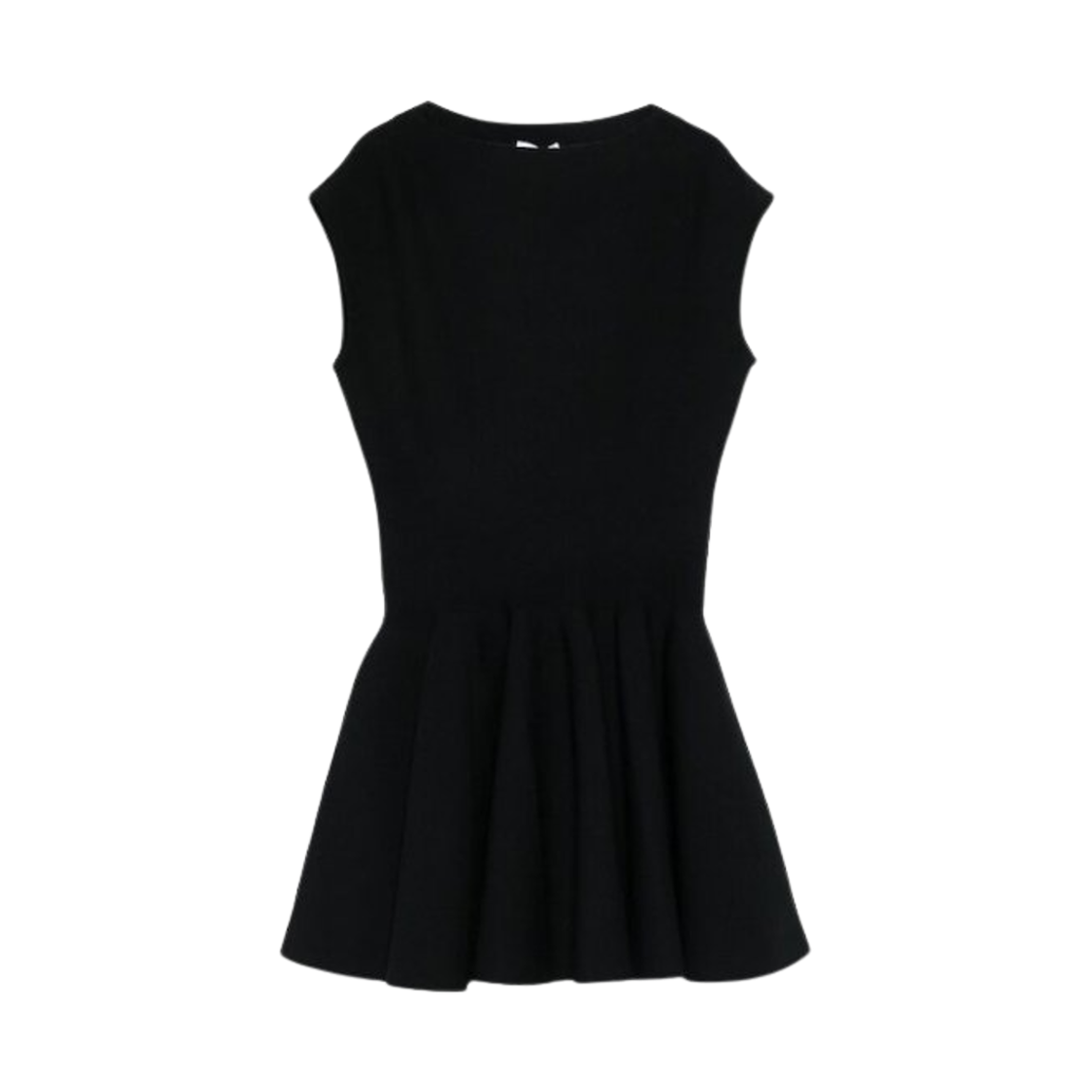 (W) 알라이아 스케이터 드레스 블랙((W) Alaia Skater Dress Black)