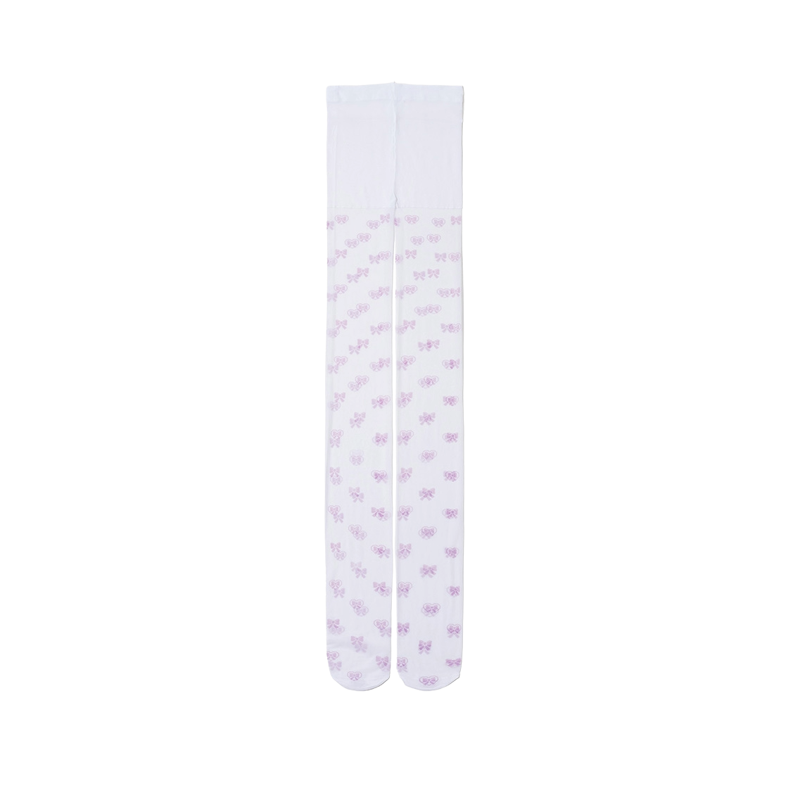 페이키 핑크 리본 픽셀 타이즈 (20디) 화이트(Fakiii Pink Ribbon Pixel Tights (20D) White)