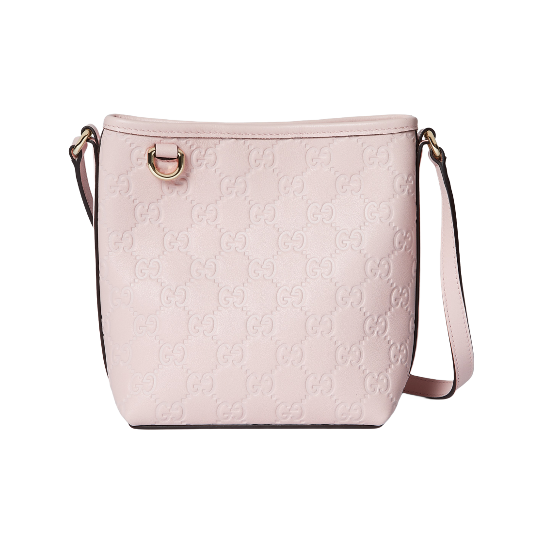 847090-AAFDV-5734 Gucci GG Emblem Nano Bucket Bag Pink