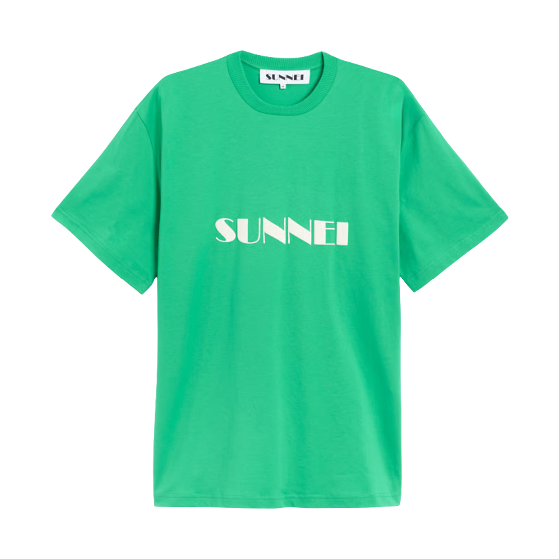 써네이 빅 로고 스프레이드 티셔츠 그린(Sunnei Big Logo Sprayed T-Shirt Green)