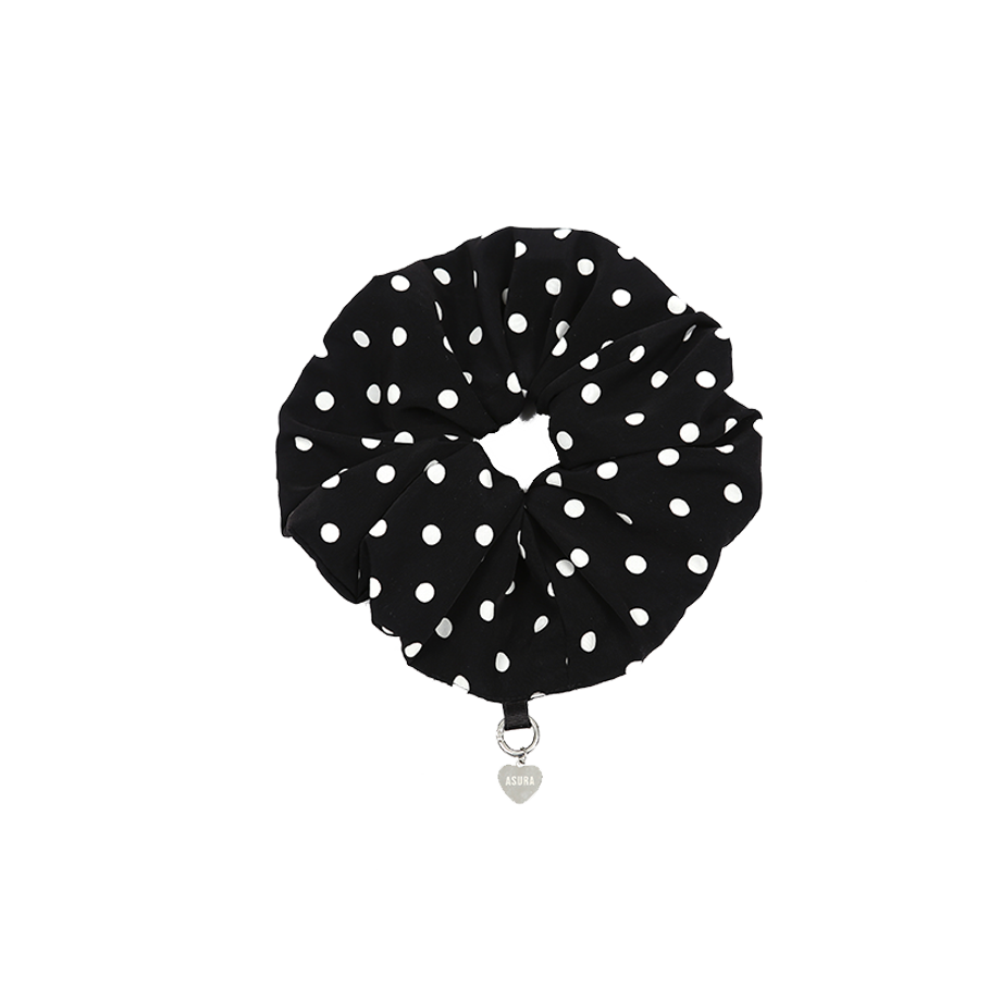 A25SSACC96BK0F Asura Dot Scrunch Black