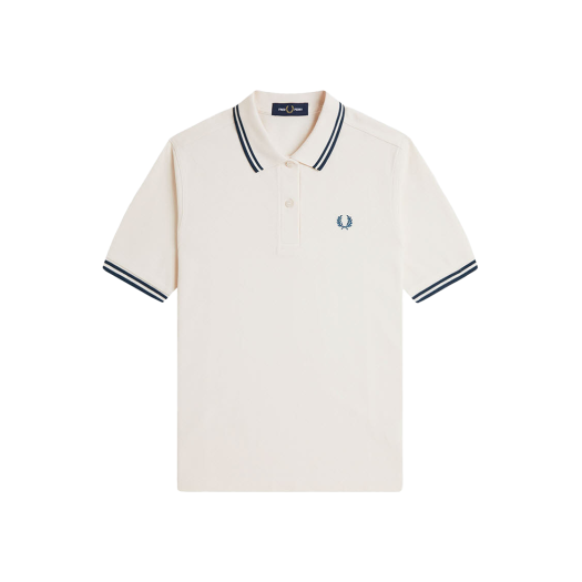 AFPF2533600-Z74 Fred Perry G3600 Womens Twin Tipped Fred Perry Shirt Silky Peach Dark Petrol