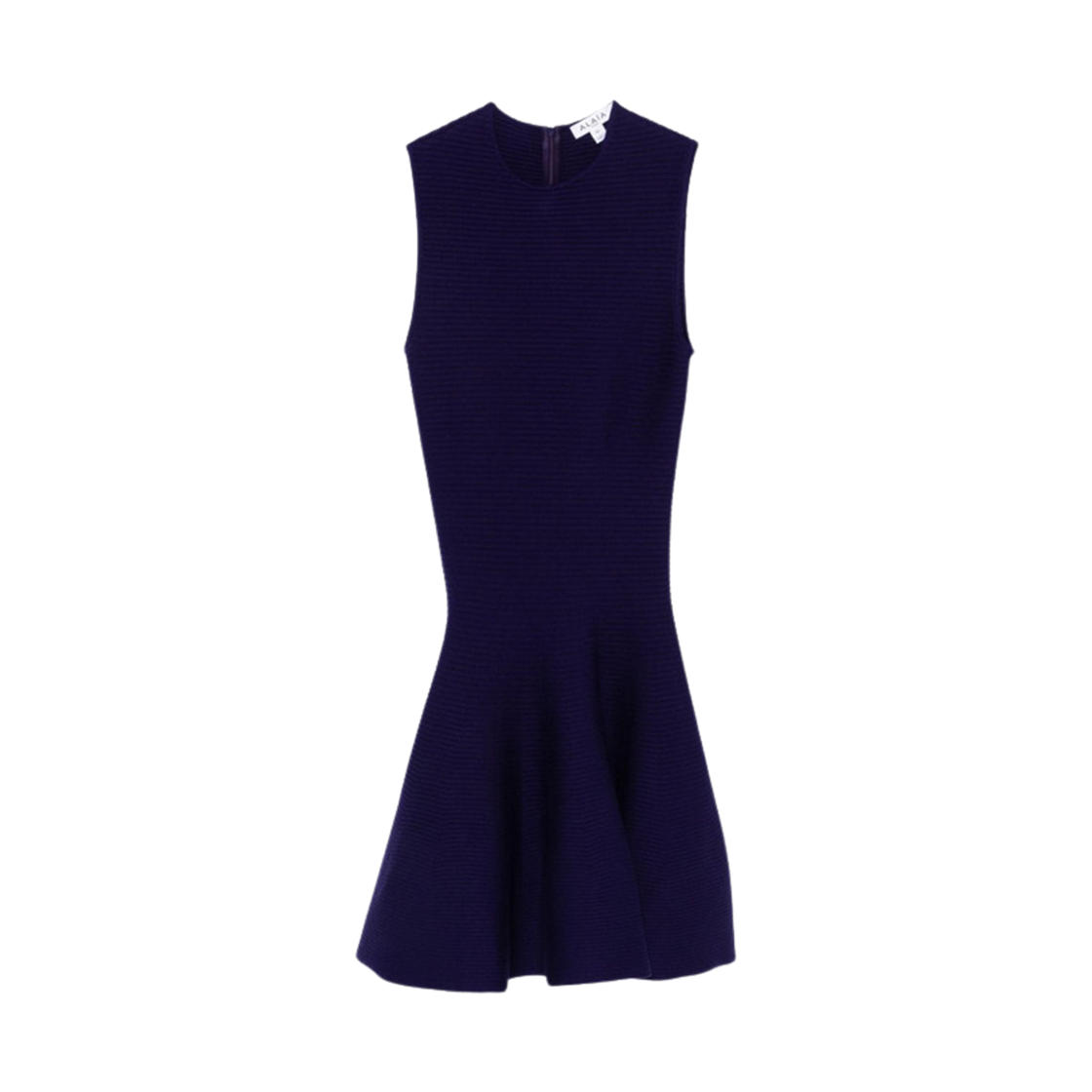 (W) 알라이아 울 니트 미니 드레스 퍼플((W) Alaia Wool Knit Mini Dress Purple)