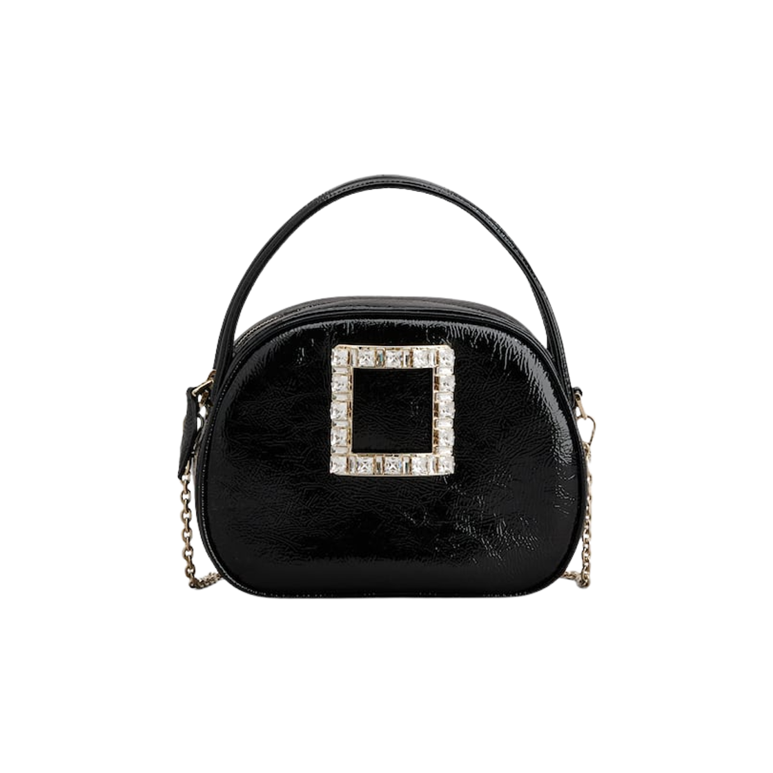 RBWANMF0101MFUB999 Roger Vivier Ladybug Mini Bag in Leather Black