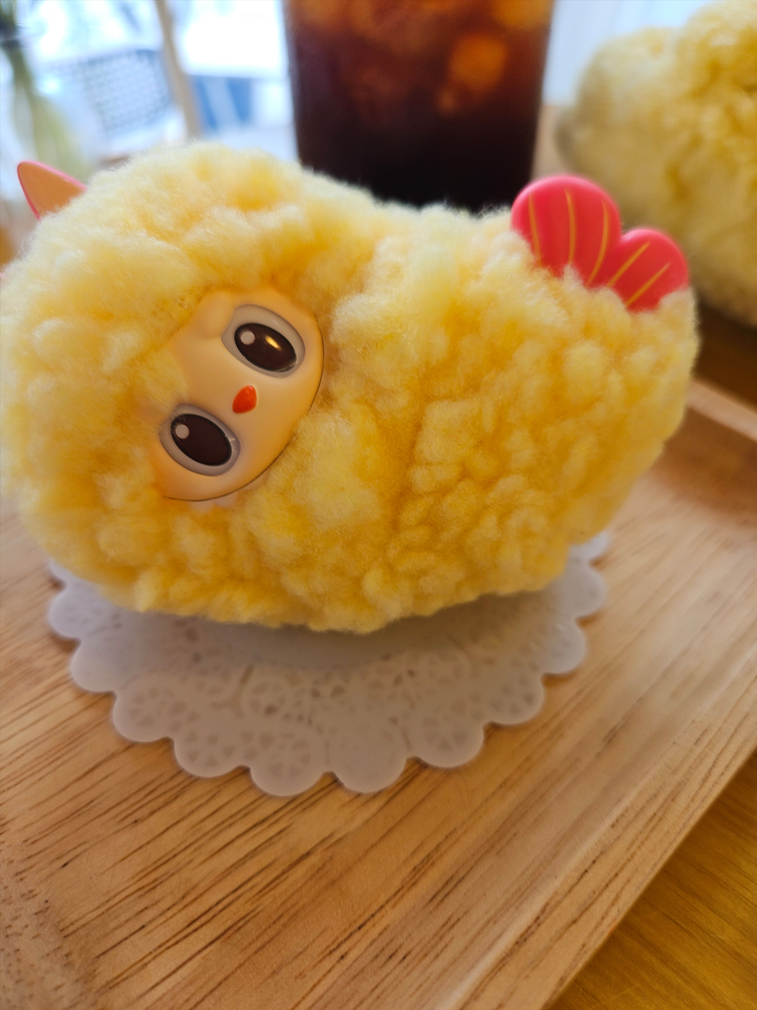 Pop Mart Labubu The Monsters Wacky Mart Series Earphone Case, Pop Mart Labubu The Monsters Wacky Mart Series Figures Fried Shrimp (Opened Case) 착용 스타일 - 3