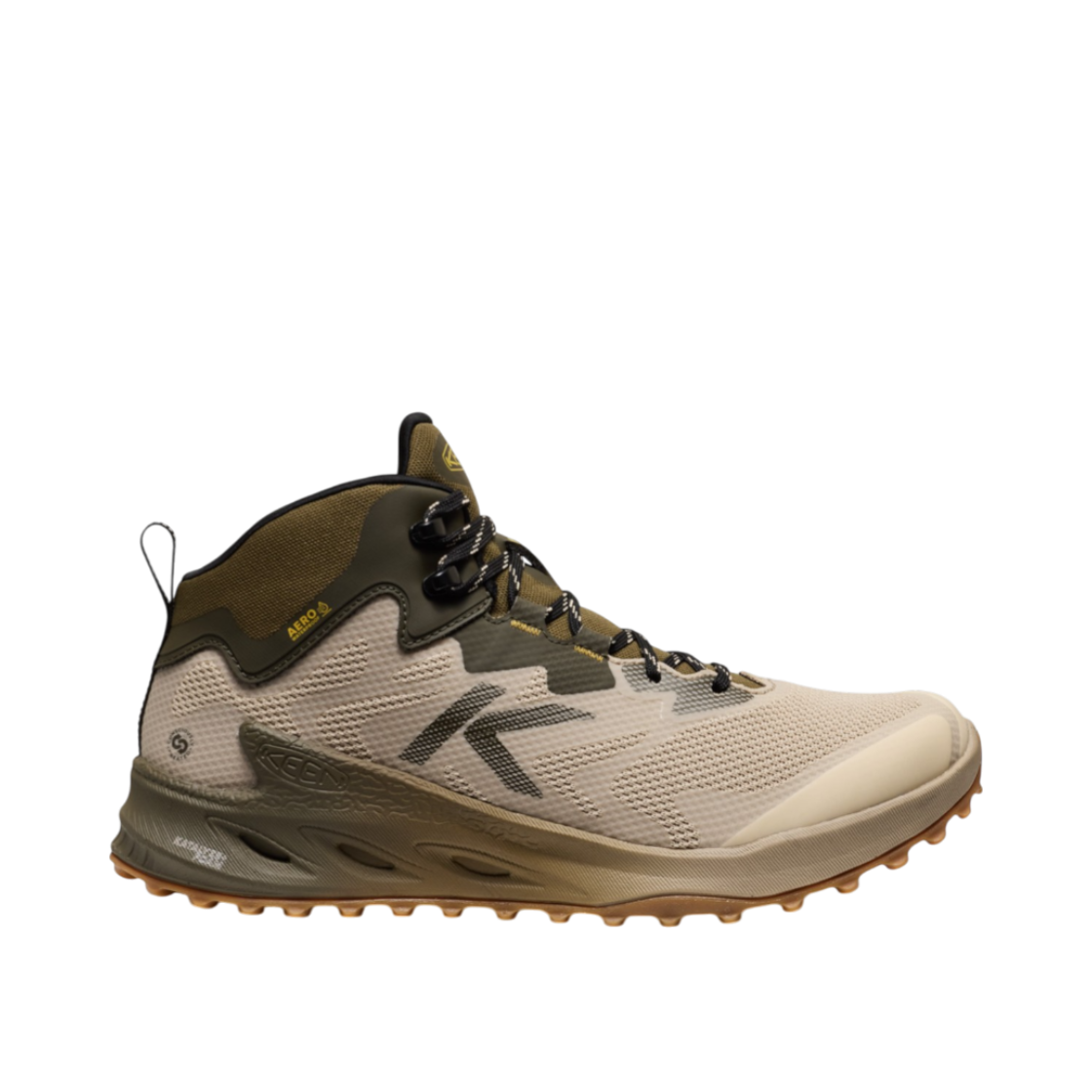 킨 자이오닉 NXT 미드 워터프루프 남성 트레킹화 브린들 레몬 커리(Keen Zionic Nxt Mid Wp Men'S Trekking Shoes Brindle Lemon Curry)