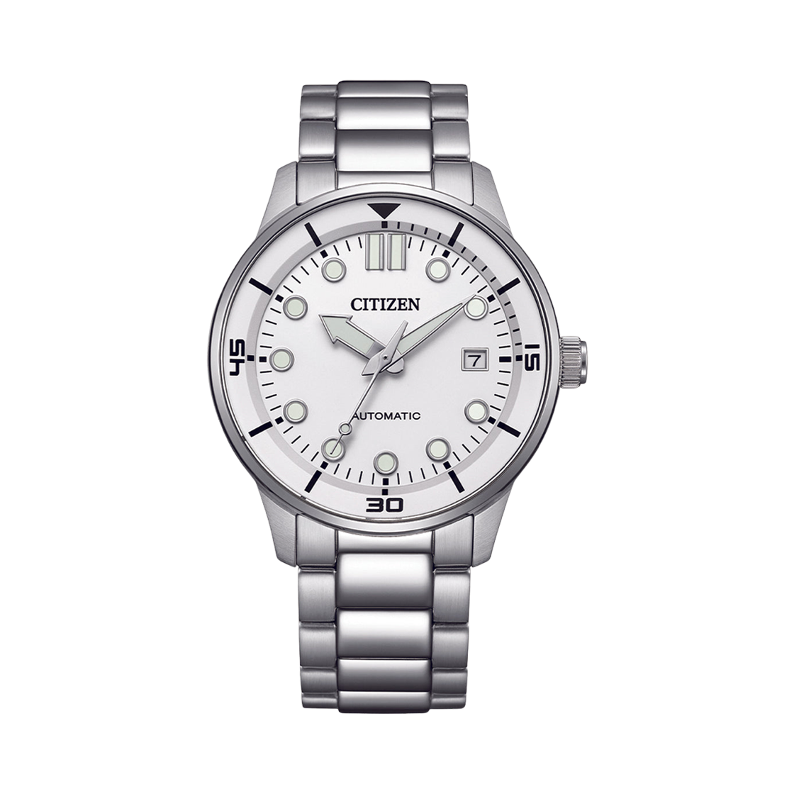 NJ0191-83A Citizen Mechanical Automatic 40mm Stainless Steel Silver White