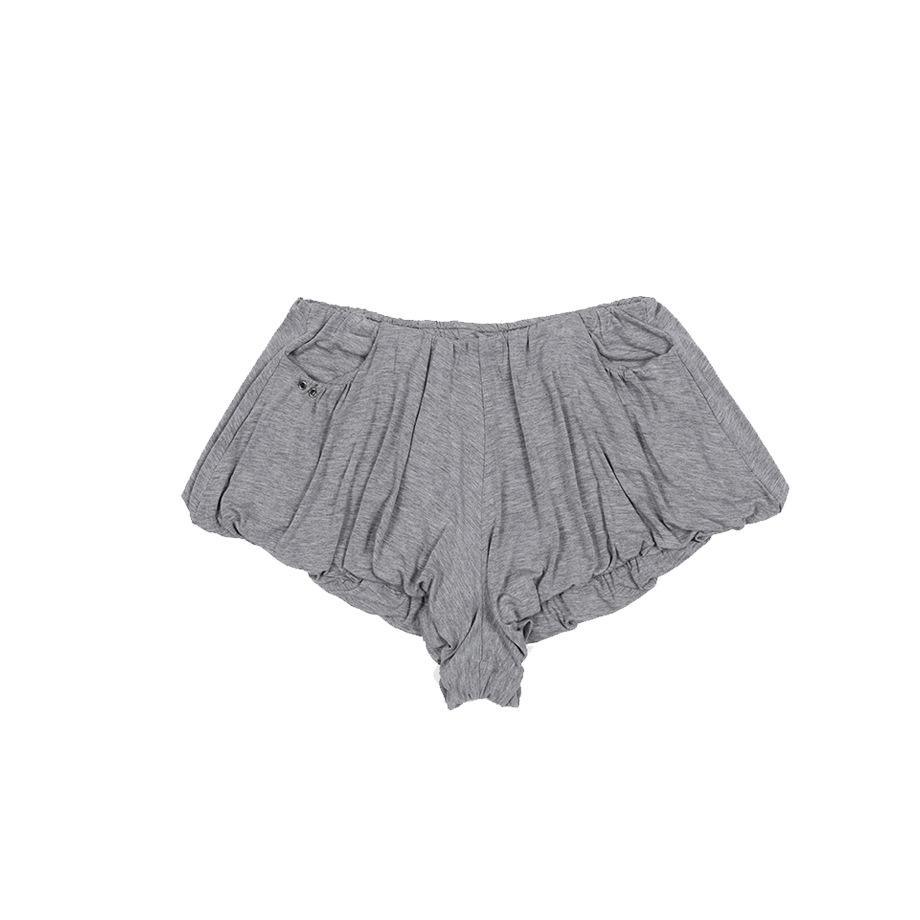 아수라 실키 벌룬 쇼츠 멜란지 그레이(Asura Silky Balloon Shorts Melange Grey)