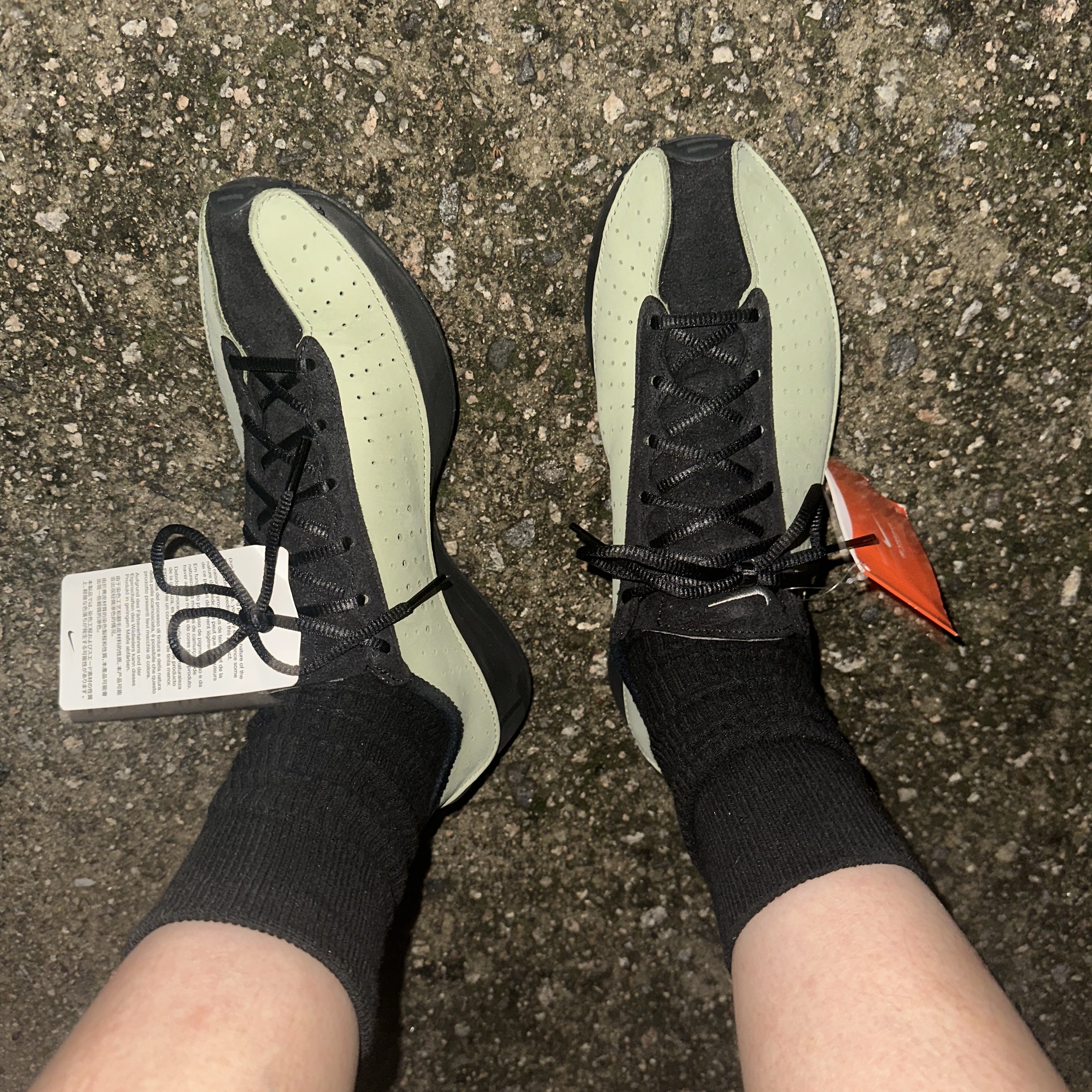 (W) Nike Air Superfly Oil Green Black 착용 스타일 - 5