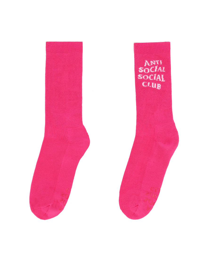 TI25C2502411 Anti Social Social Club Solid Color Socks Magenta Pink