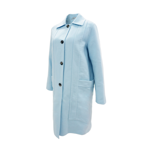 ITNCPWN887EL Hermes Coat Cashmere Blue Litre