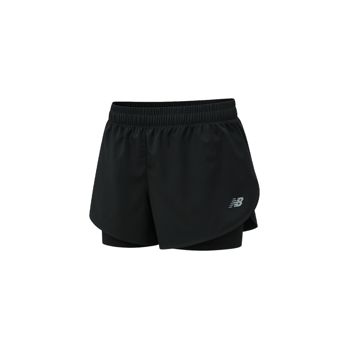 WS51465BK (W) New Balance Sport 2 in 1 3 Inch Shorts Black