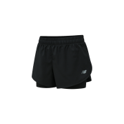 (W) New Balance Sport 2 in 1 3 Inch Shorts Black