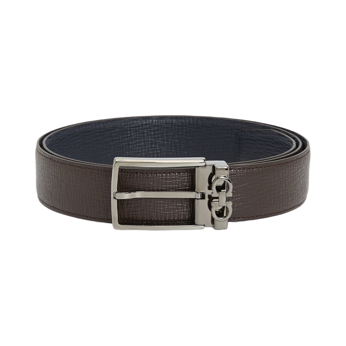 페라가모 간치니 리버시블 벨트 브라운(Ferragamo Gancini Reversible Belt Brown) - 1