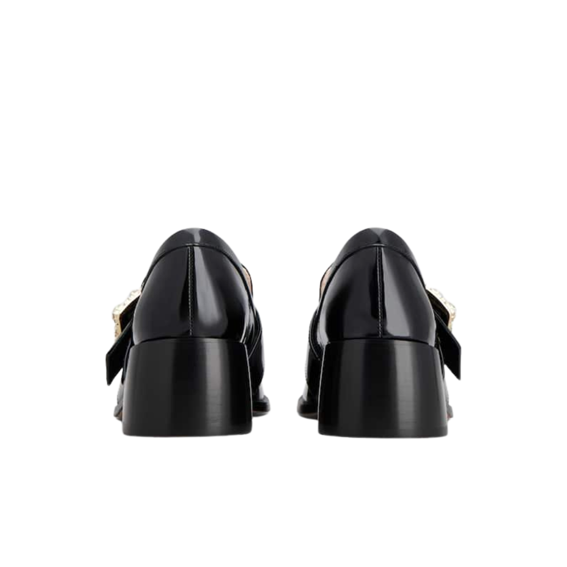 (W) 로저 비비에 비브 레인저스 페이턴트 레더 로퍼 블랙((W) Roger Vivier Viv Rangers Loafers in Patent Leather Black) - 2