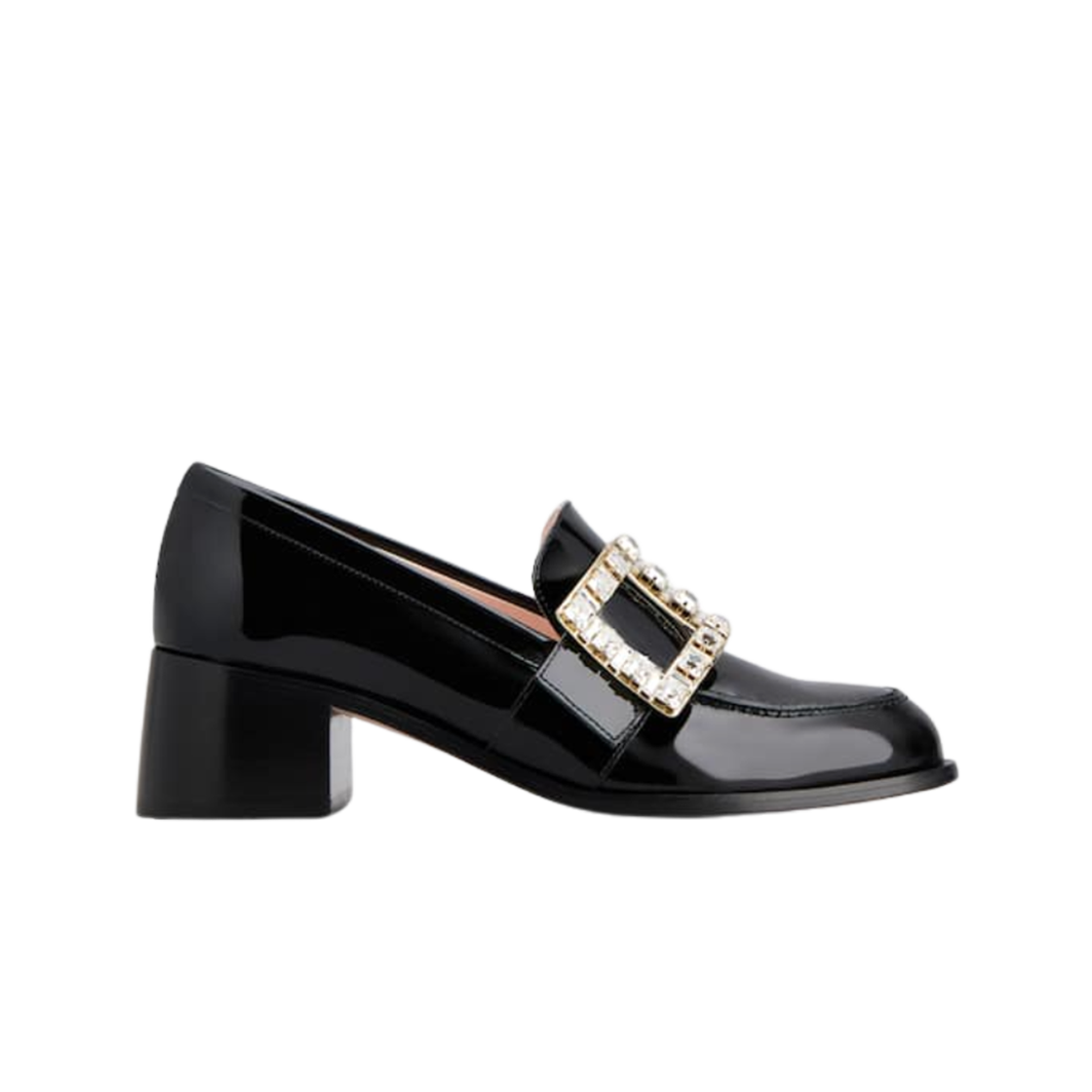 RVW72437720D1PB999 (W) Roger Vivier Viv Rangers Loafers in Patent Leather Black