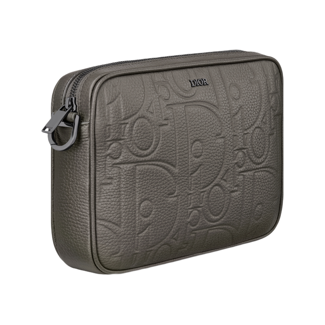 디올 새들 트리플 파우치 디올 그래비티 레더 앤 그레인드 카프스킨 그레이(Dior Saddle Triple Pouch Dior Gravity Leather And Grained Calfskin Gray) - 2