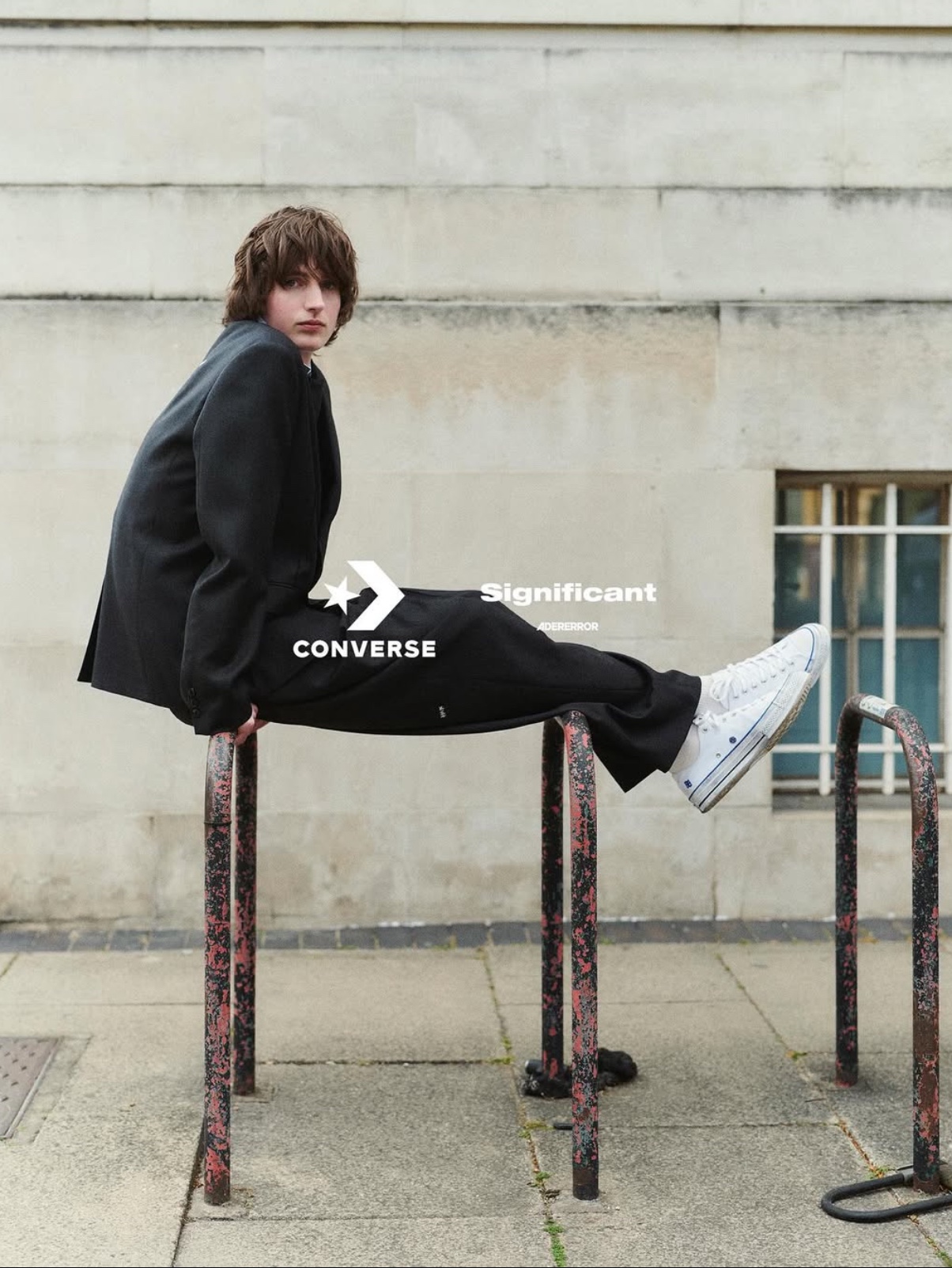 Converse x Ader Error Sig; Chuck 70 Low White Blue 착용 스타일 - 7