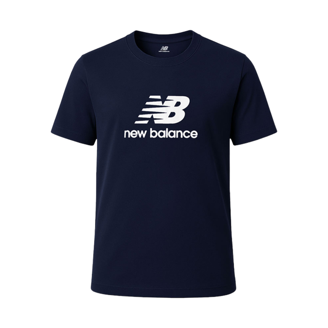 MT41502NNY New Balance Stacked Logo T-Shirt Navy