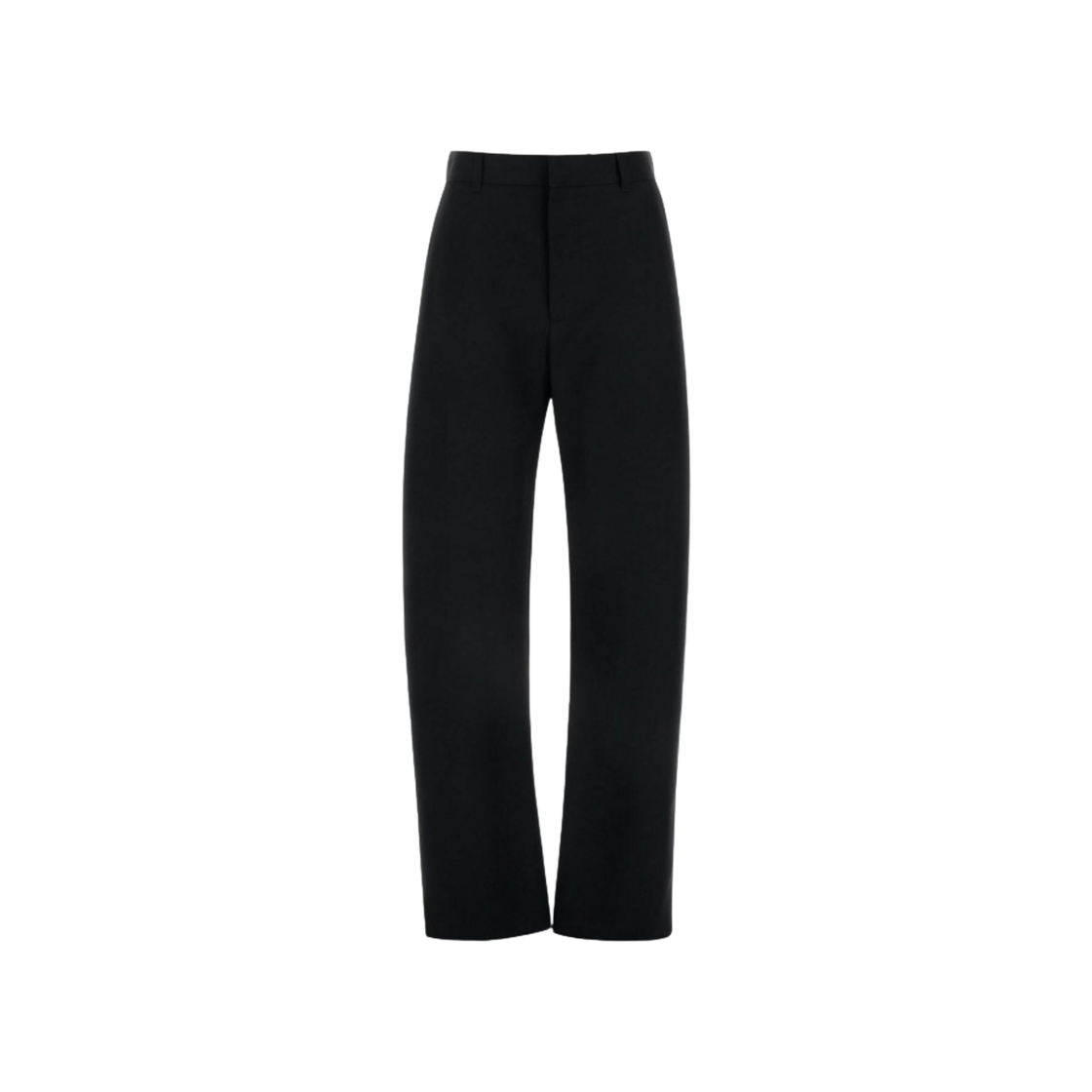 797741V3PH01000 (W) Bottega Veneta Wool Twill Wide Leg Trousers Black