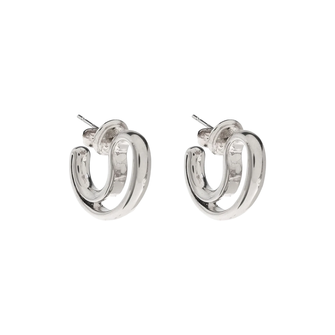 804846V50708117 (W) Bottega Veneta Sterling Drop Earrings Silver