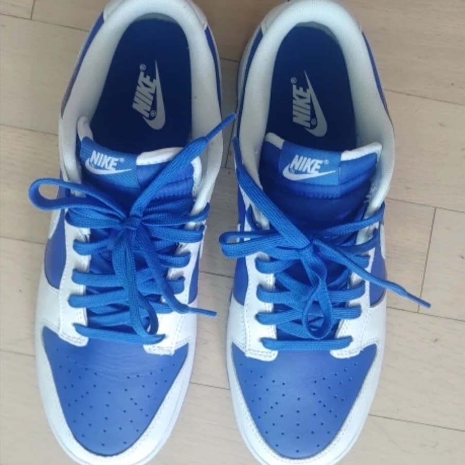 Nike Dunk Low Retro Racer Blue and White 착용 스타일