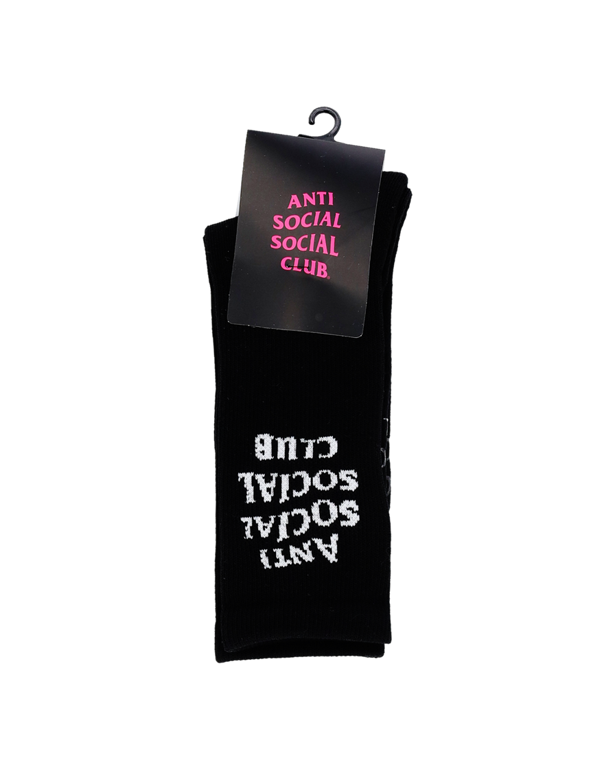 안티소셜소셜클럽 솔리드 컬러 삭스 블랙(Anti Social Social Club Solid Color Socks Black) - 2