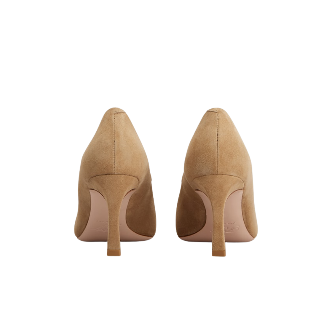 (W) 로저 비비에 트럼펫 스웨이드 펌프스 베이지((W) Roger Vivier Trompette Pumps in Suede Beige) - 2