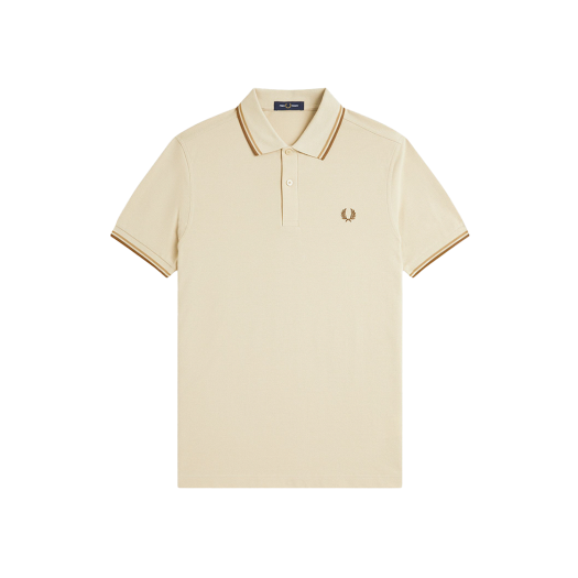 AFPM2533600-Z53 Fred Perry M3600 Twin Tipped Fred Perry Shirt Oatmeal Warm Stone ShadedStone