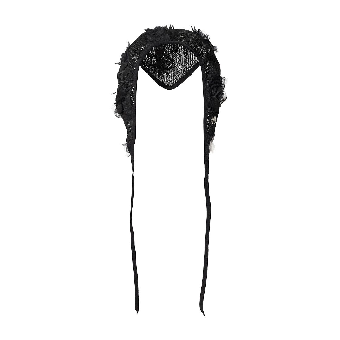 페이키 로즈 레이스 보닛 블랙(Fakiii Rose Lace Bonnet Black)