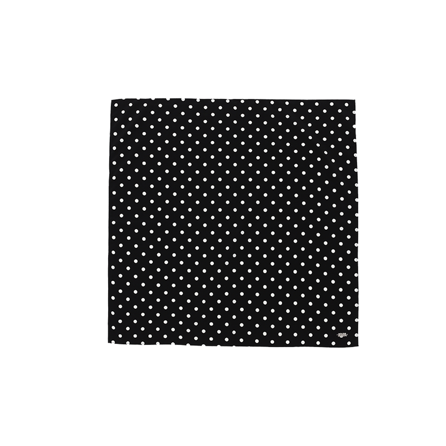 A25SSACC25BK0F Asura Dot Square Scarf Black
